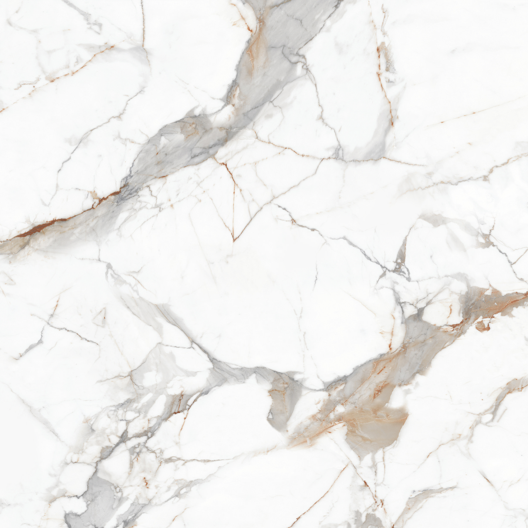 Плитка Калаката Оро/Calacatta Oro Белый Пол. 60x60 Керамический гранит (0,36/1,8/46,8)