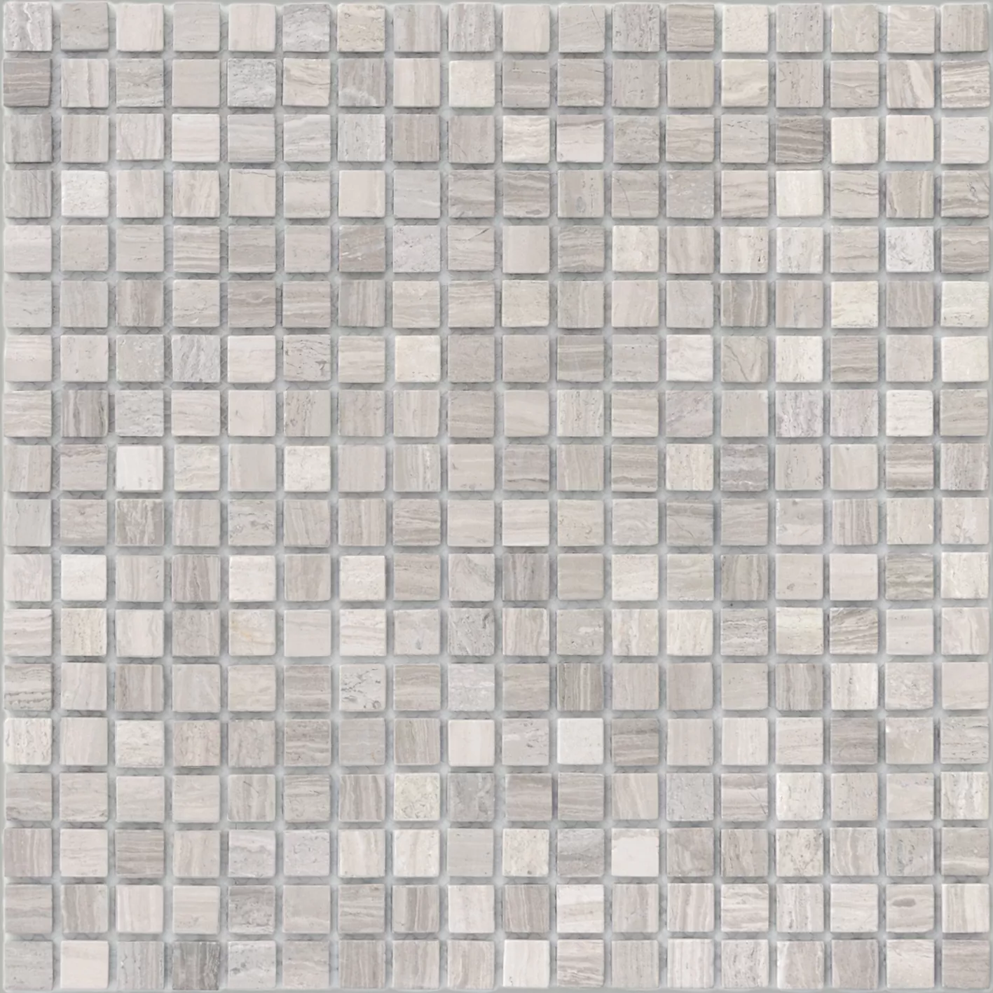 Мозаика Pietrine Travertino Silver MAT 15x15 - толщ. 4 мм 30.5x30.5