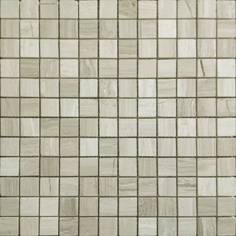 Мозаика Pietrine Travertino Silver MAT 23x23 - толщ. 4 мм 29.8X29.8
