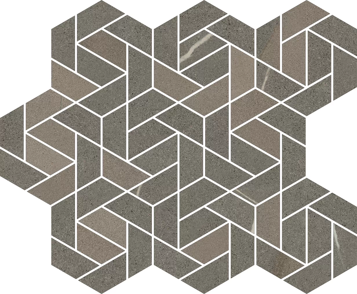 Мозаика 620110000157 Metropolis Arcadia Brown Mosaico Icon 28.6x34.7