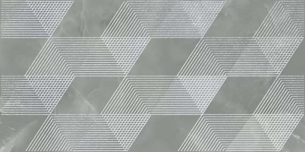 Плитка 588912001 Декор Opale Grey Geometria 31,5x63