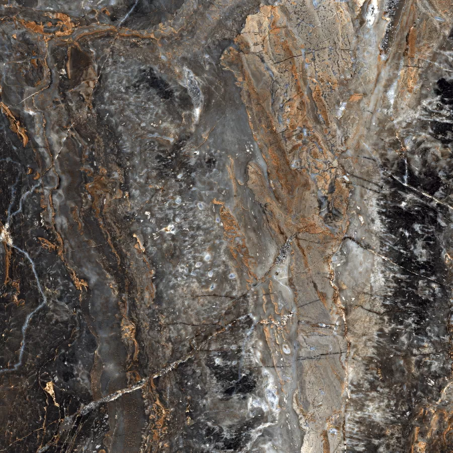 Керамогранит N20399 Lawa Nero Polished 60x60