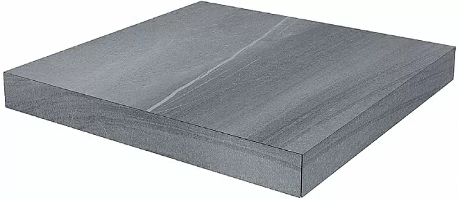 Ступени DL500520R/GCD Ступень угловая клееная правая Роверелла серый 33x33x0,9