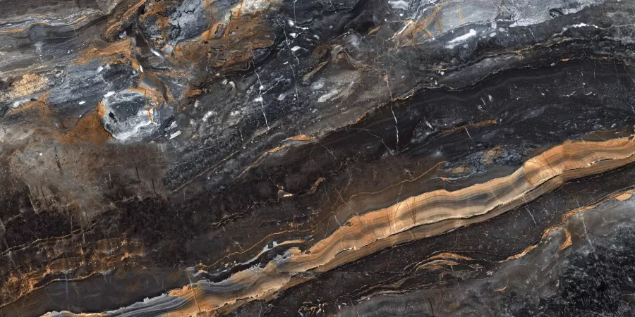 Керамогранит N20331 Lawa Nero Polished 60x120