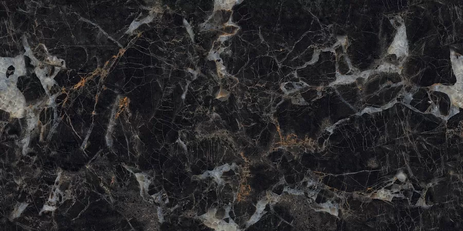 Керамогранит N20444 Nero Picasso Polished 80x160