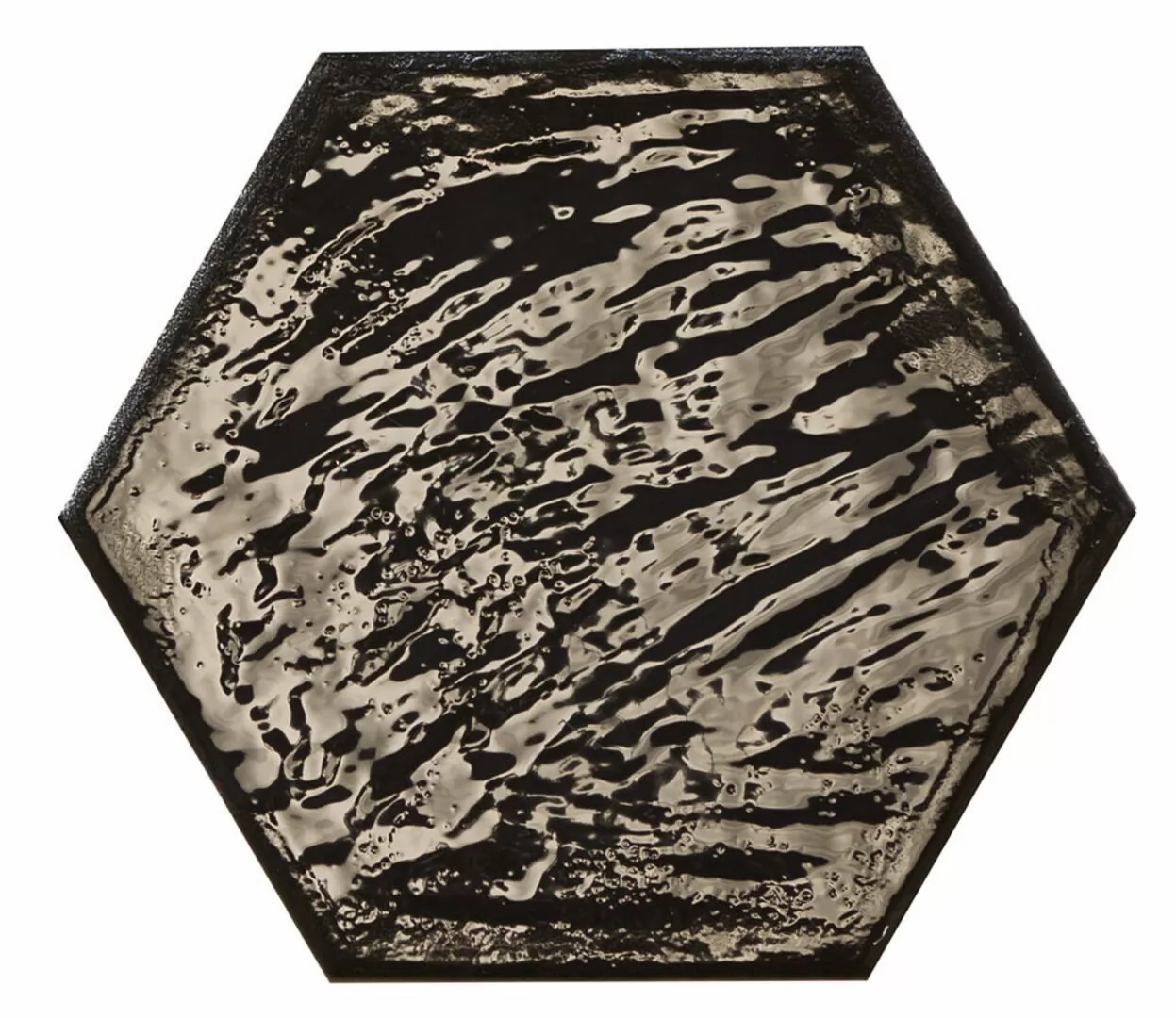 Керамогранит Rain Nero Hex 19.8x22.8