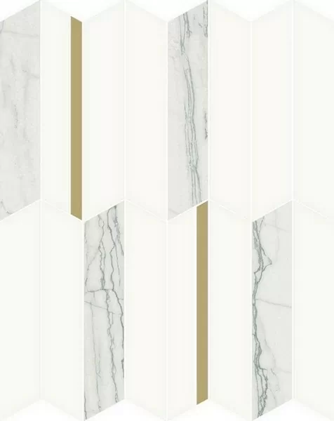 Мозаика 600110000971 White Glossy Mos Infinity 30.7x38.7