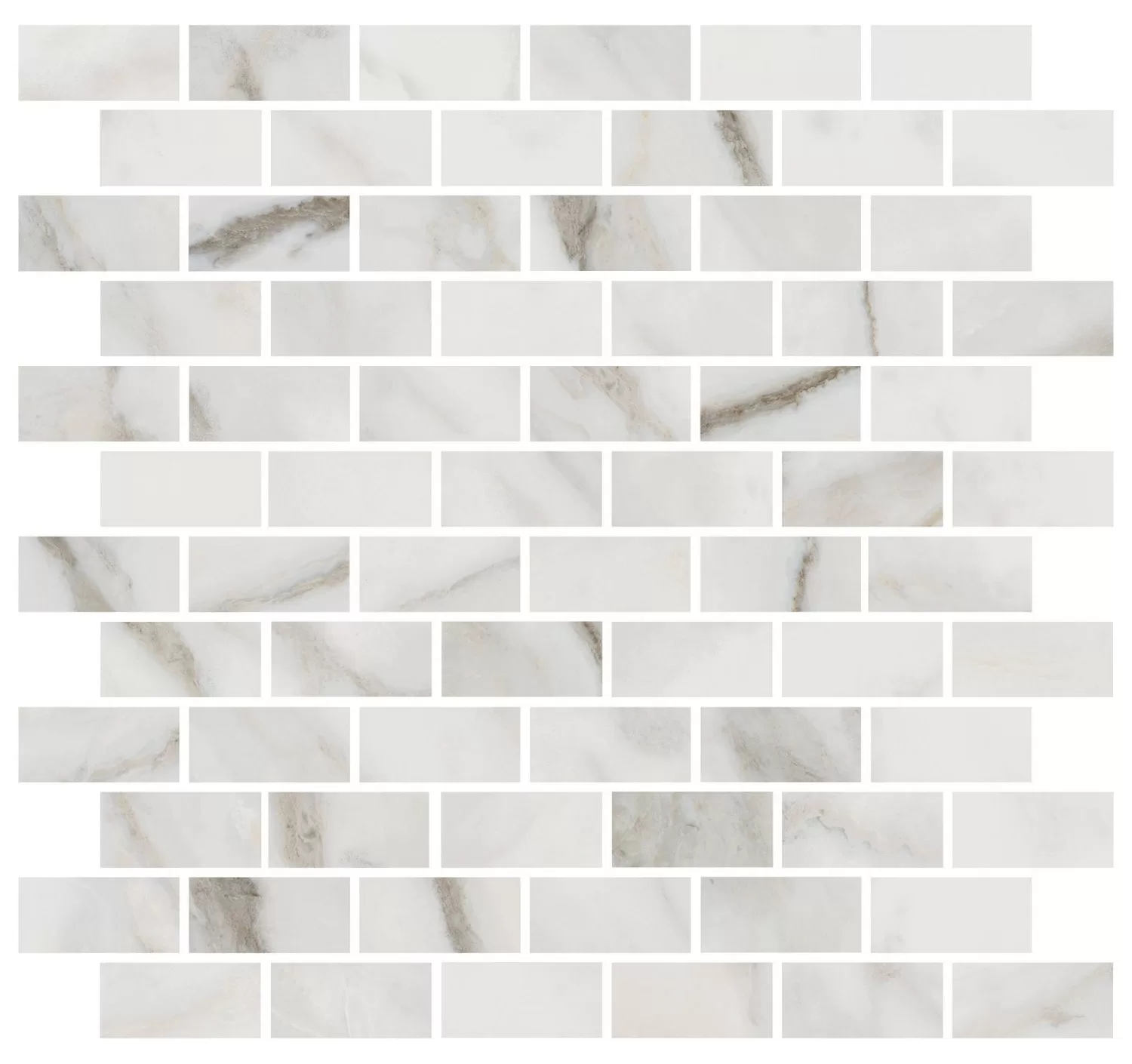 Мозаика MM13105T Декор Буонарроти белый мозаичный матовый 32x30x0,9