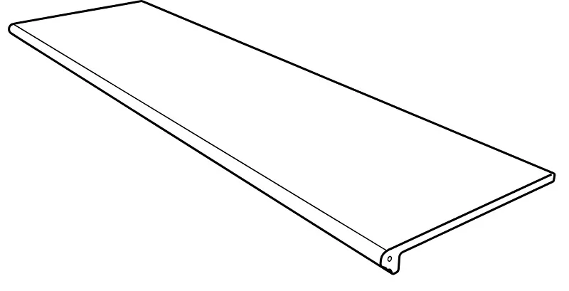 Клинкерная плитка 970654 Ступень фронтальная Marble Smooth Round. Pulpis 33x120