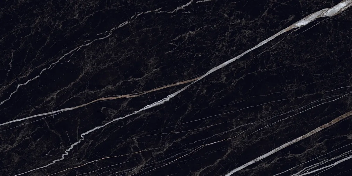 Керамогранит N12047 Nero Rock Polished 60x120