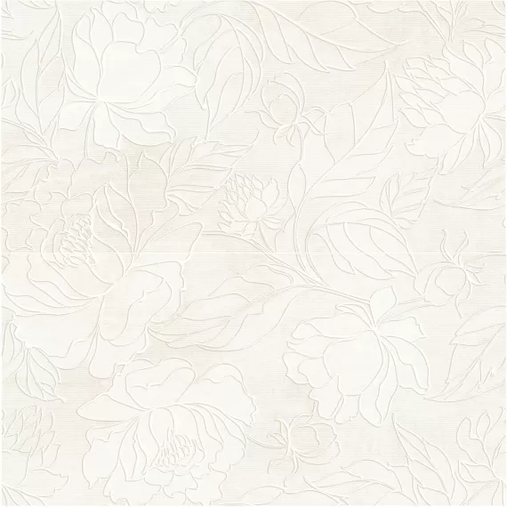Плитка 1604-0034 Панно Дюна песочный цветы 40х40