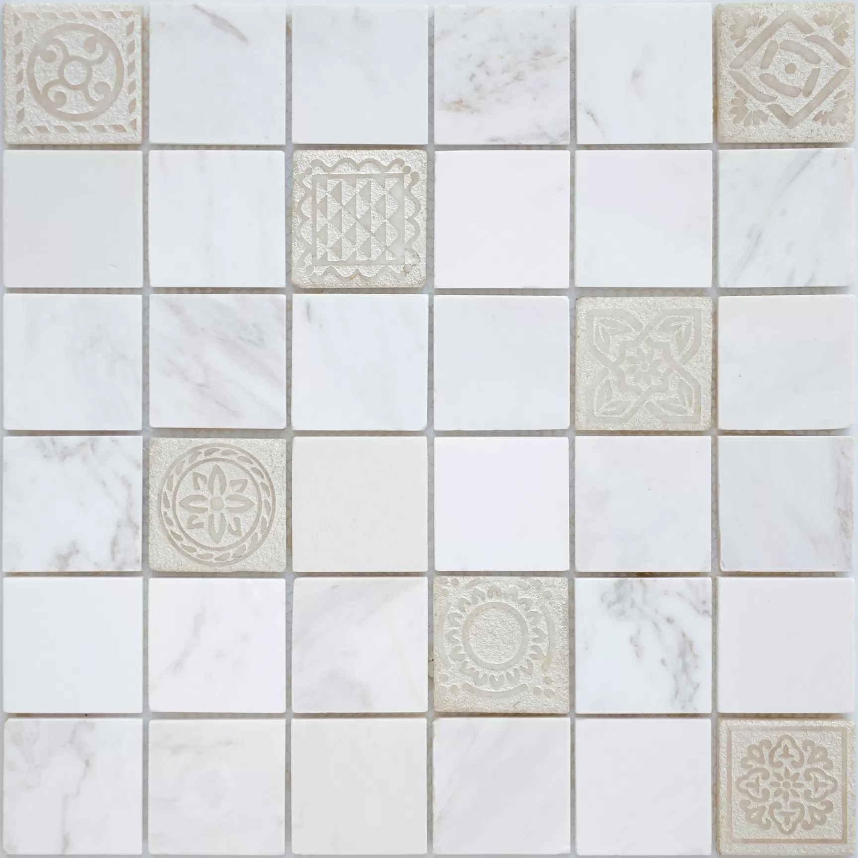 Мозаика Art Dolomiti bianco MAT 48x48x8 300x300x8