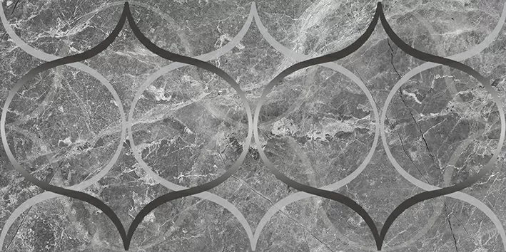 Плитка Декор Crystal Resonanse серый 30х60