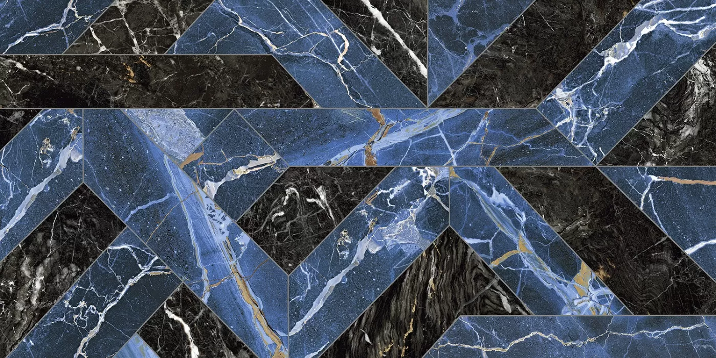 Керамогранит 118716 OUTLINE BLUE LEVIGATO+RETTIFICATO 60x120