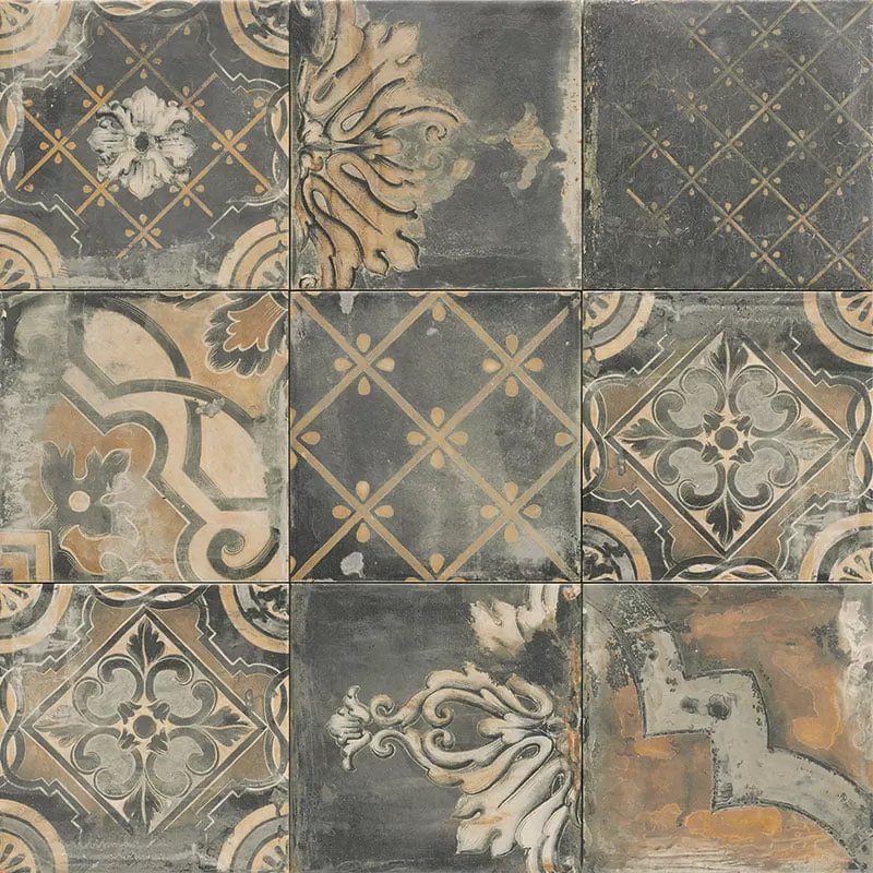 Керамогранит PT03077 Scudo Canaletto Nero 20x20