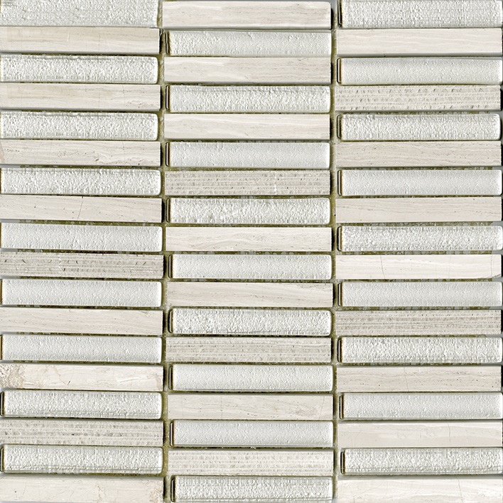 Мозаика L241709501 Time Text Linear Silver Wood G-518 30x30