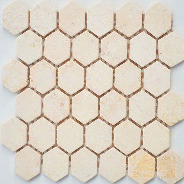 Мозаика Crema Marfil MAT hex 18x30x6 295x305x6