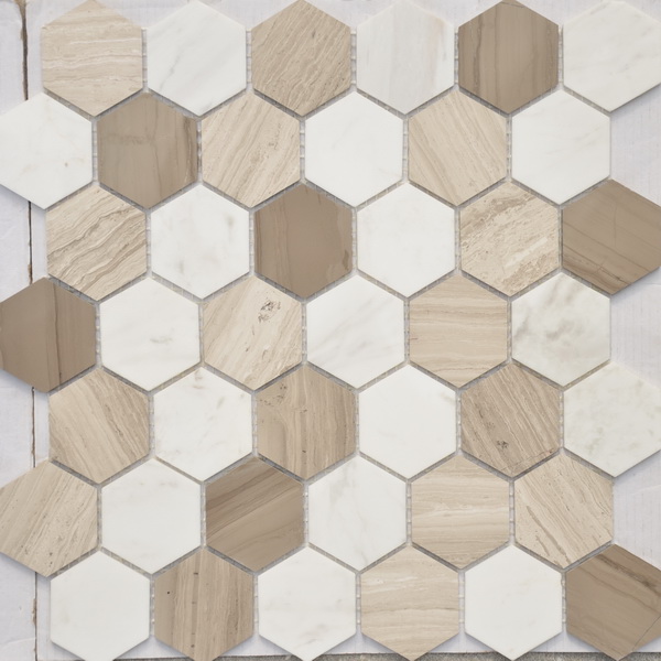 Мозаика Pietra Mix 3 MAT hex 18x30x6 295x305x6