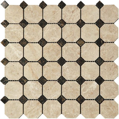 Мозаика 7M036+7M022-BP мозаика Мрамор 48х48+15x15 305х305