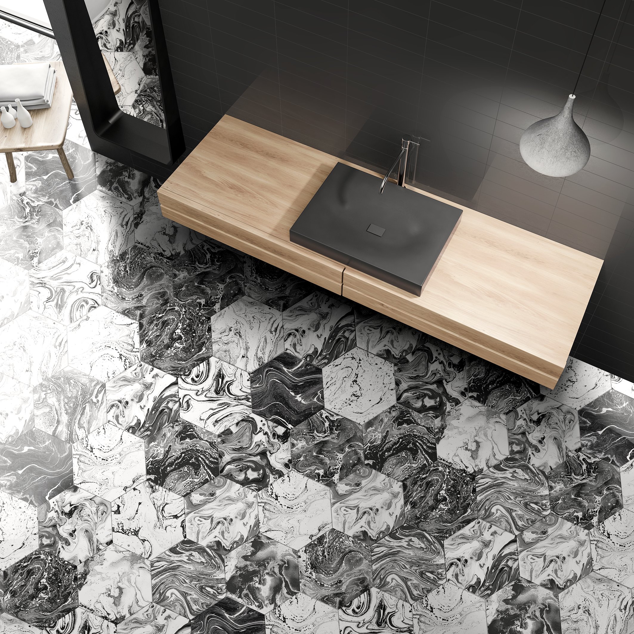 Коллекция EBRU Hexa — ITT Ceramic