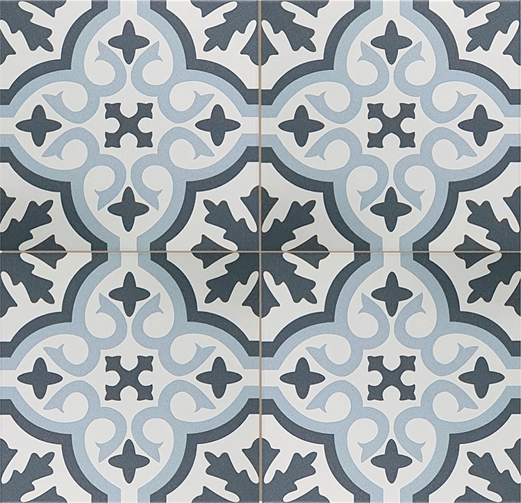 Керамогранит VENICE Sky Blue Black Pre-cut 45x45