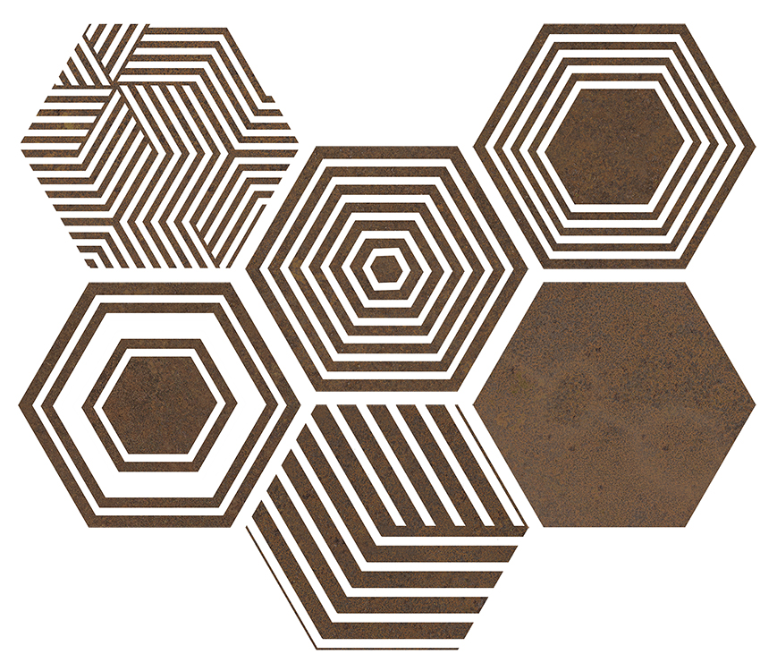 Плитка Pier17 Hexa Copper 23,2x26,7