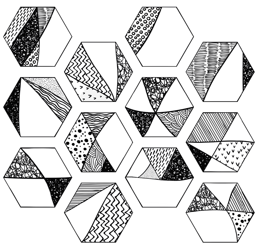 Плитка Comic Hexa 23,2x26,7