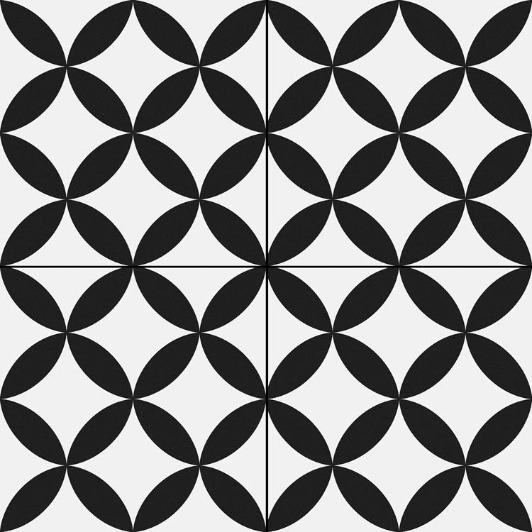 Керамогранит CIRCLE Black Pre. 45x45